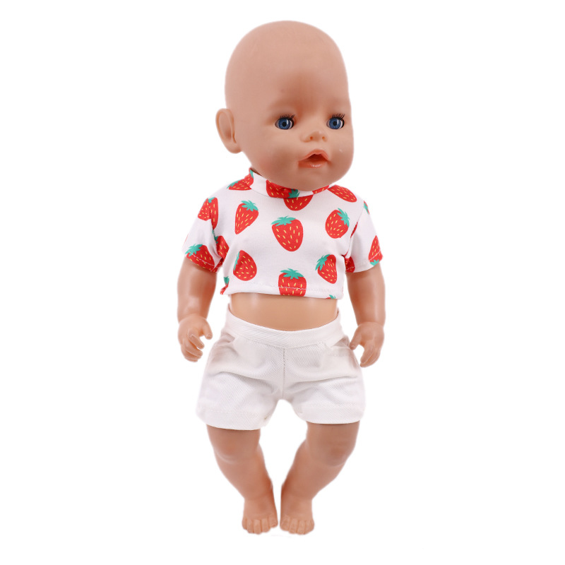 Nuevo 18 pulgadas American Girl Doll accesorios ropa traje 43cm xiafu muñeca vestir juguete fábrica pelo recto