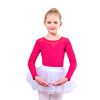 Children's winter mini-skirt, dancing sports clothing for early age, with short sleeve, autumn