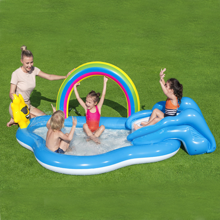 Authentic Bestway inflatable swimming pool ocean ball pool baby children's paddling pool thickened fishing sand pool 53092
