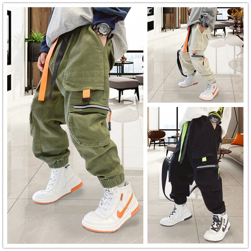 Весенние детские штаны для мальчиков для отдыха, тренд сезона, подходит для подростков, в корейском стиле
