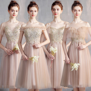 Evening dress Bridesmaid dress bridesmaid dress choir performance dress