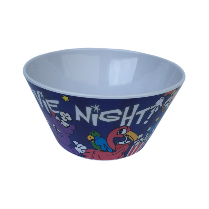 A5 Melamine Imitation Porcelain Tableware Salad Bowl Seaside Food Bucket Popcorn Bucket Factory Direct Sale