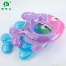 可爱小鱼造型儿童充气泳圈海洋鱼图案水上游泳辅助用品游泳圈批发