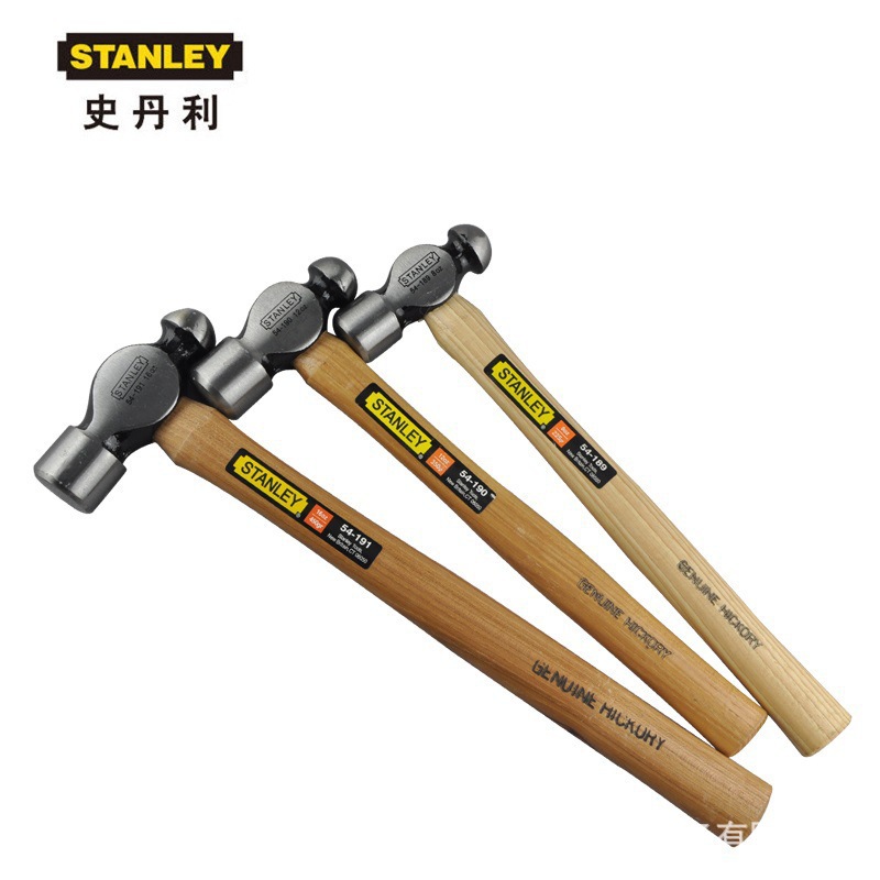 STANLEY/史丹利工具54-192-23大中小号敲击锤子硬木柄圆头锤
