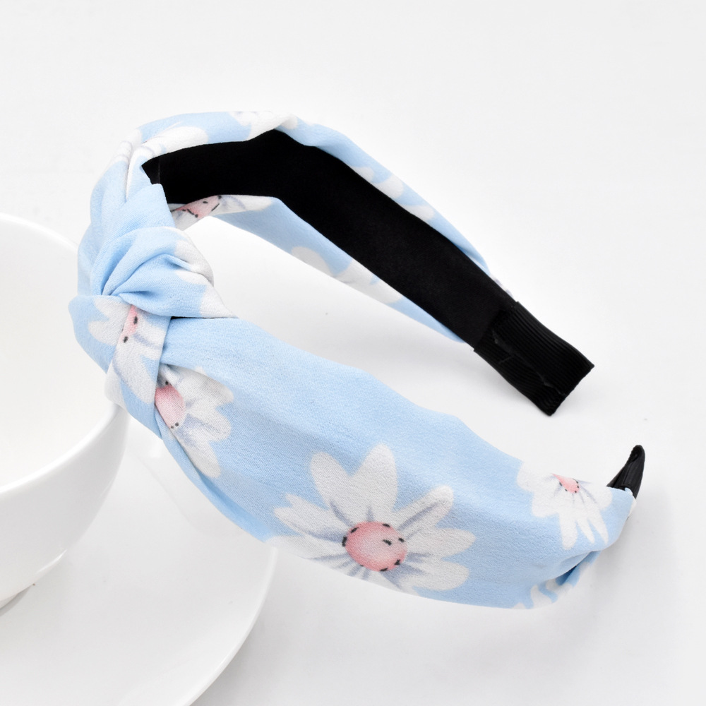 Fashion New Daisy Korean Fabric Flower Hot-saling Retro  Headband Wholesale display picture 6