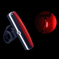 自行車尾燈2266USB充電山地車夜騎警示尾燈一字型騎行裝備配件