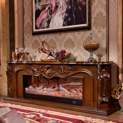 欧式壁炉定制壁炉芯仿真火电子壁炉装饰柜假壁炉背景墙美式电壁炉