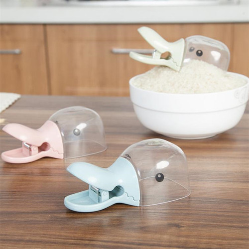 Duck head shaped rice spoon tea flour bag sealing clip dried fruit seasoning spoon kitchen plastic water spoon rice shovel