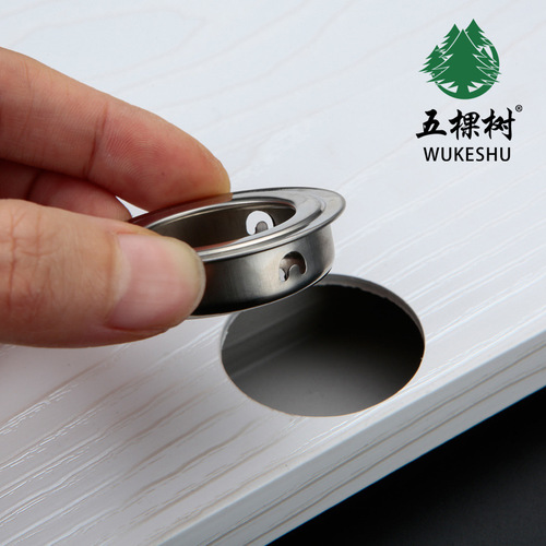 35 Embedded Stainless Steel Round Invisible Pull Handle Cut-out Concealed Installation Hidden Handle Drawer Sliding Door Shoe Cabinet Pull