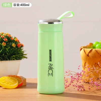 Portable Water Bottle Nice 400 ml, stainless vacuum cup for students — compact, giftable