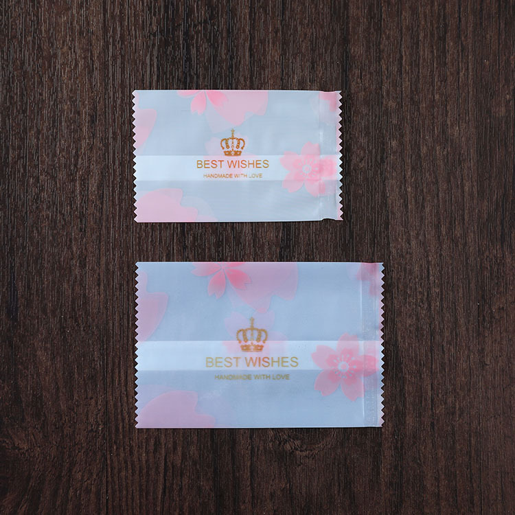 Directo de fábrica nueva corona flor de cerezo copo de nieve bolsa de embalaje crujiente bolsa de galletas de carne esmerilada máquina de sellado bolsa al por mayor