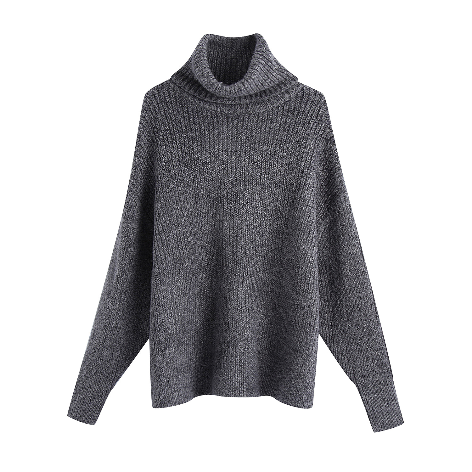 autumn alpaca blend loose knit turtleneck sweater NSAM3841