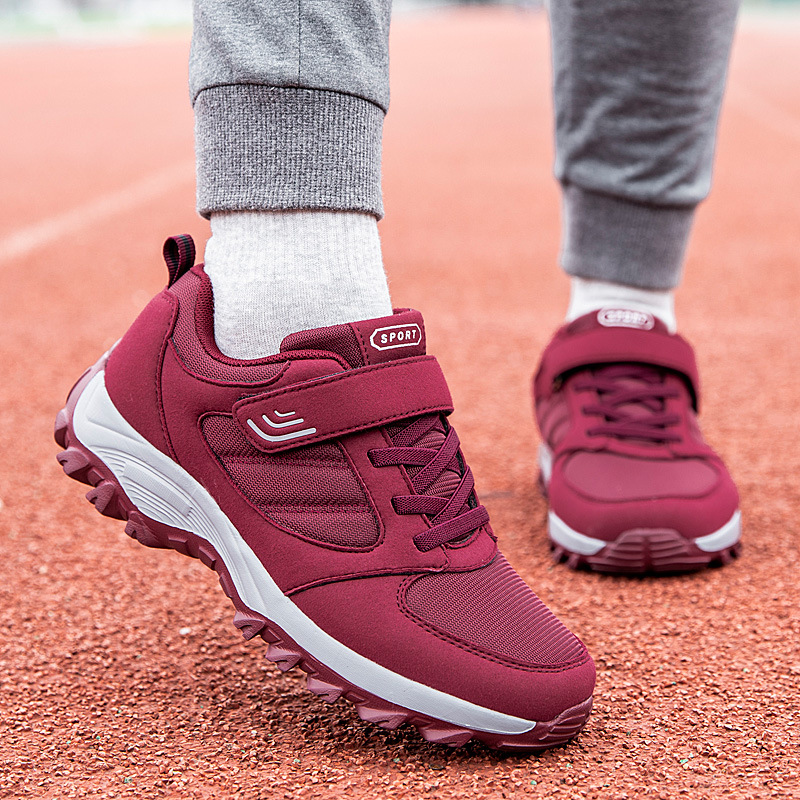 2020年新款足日健老人鞋女秋冬季运动妈妈鞋中老年健步鞋专柜正品|ms