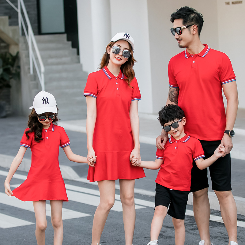 2020 Summer wear new pattern Rat With children A Three Four Full decoration school uniform kindergarten Group purchase Mother and daughter