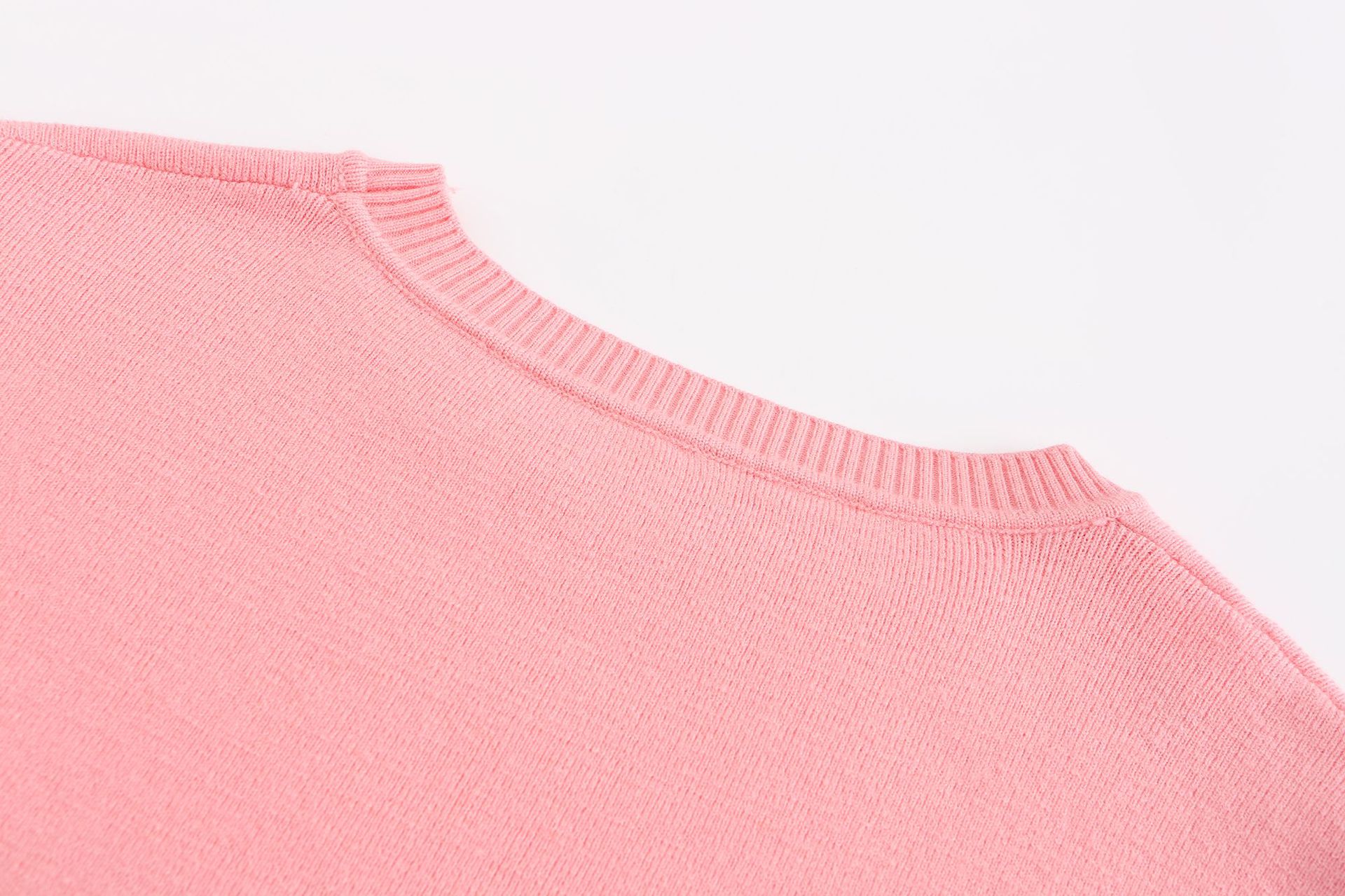 Women's Sweater Set Summer Macaron Colour Matching Co-ord Suit_voghion.com