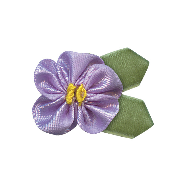 En stock poliéster cinta pequeña flor 3,2 cm amplia Ropa Accesorios DIY material de producción con hojas Cinta pequeña flor