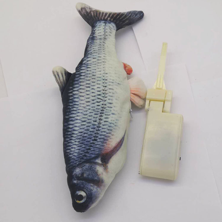 毛绒电动鱼机芯抖音网红鱼小鱼仿真电动鱼USB充电机芯电子配件