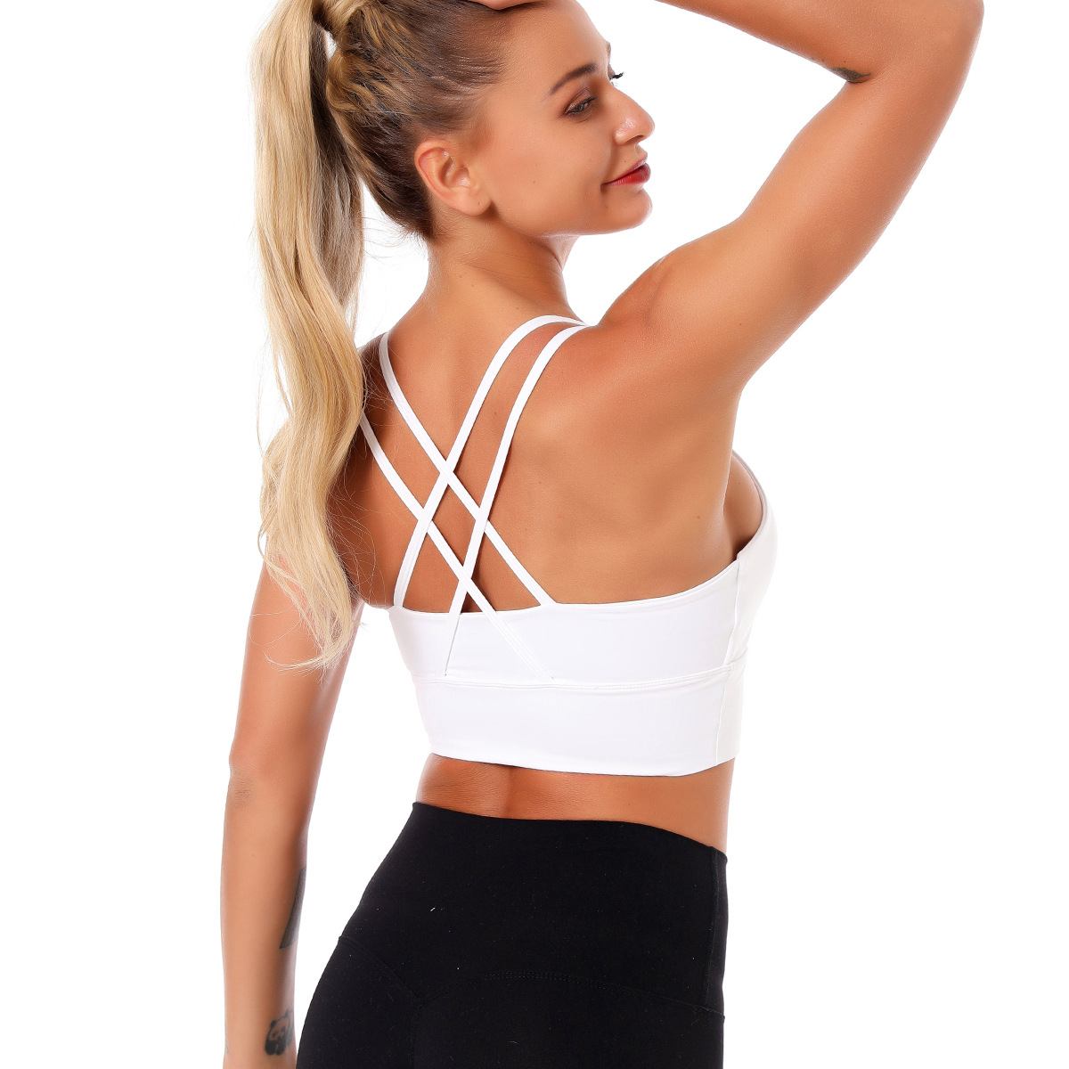 Gather Shockproof Quick-Drying Fitness Bra NSLX20247