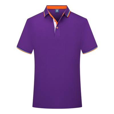 50 branch 100% Mercerized cotton high-grade Lapel Short sleeved polo Customized coverall Embroidery customized LOGO