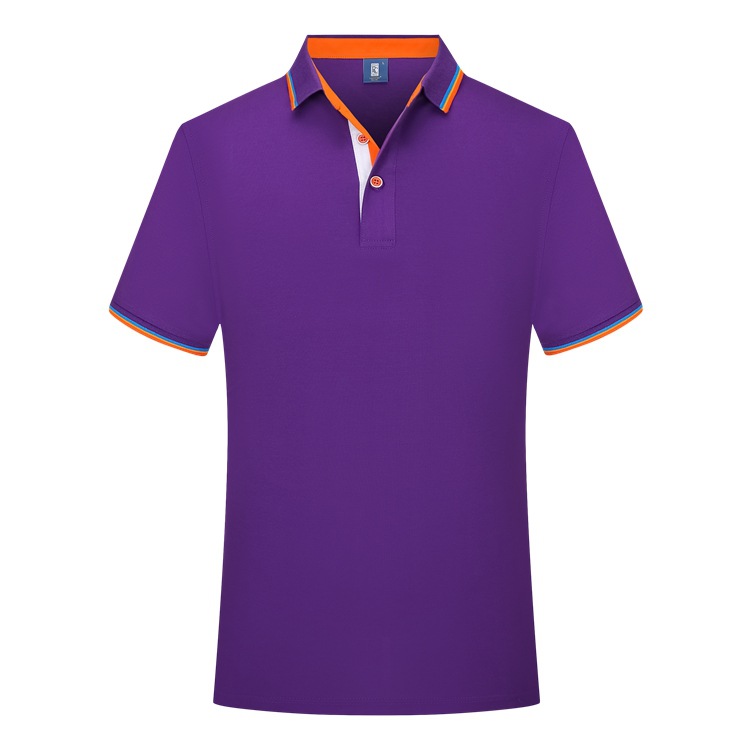 50 branch 100% Mercerized cotton high-grade Lapel Short sleeved polo Customized coverall Embroidery customized LOGO