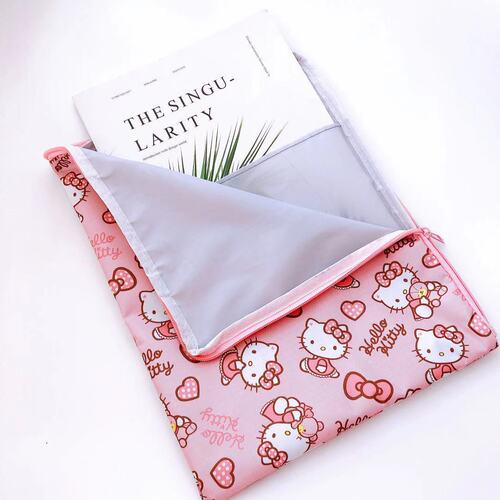 Creative cartoon waterproof portable storage bag student A4 tutoring information bag file bag bill storage bag