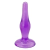 Suction jelly anal plug (Crystal Purple)