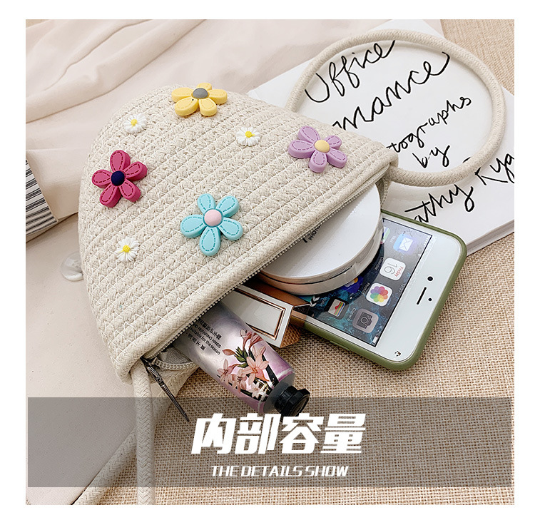 Xuan Yafeng gewebte kleine Tasche 2020 Sommer neue weibliche Tasche Koreanische Version der Schulter Umhngetasche kleine frische Stroh gewebte Eimer taschepicture2