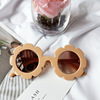 Children's fashionable sunglasses flower-shaped, glasses solar-powered for boys, Korean style, flowered