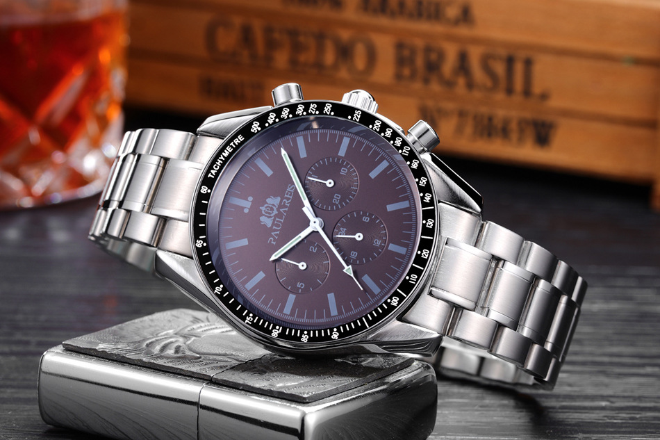 Fully Automatic Mechanical Multi-Function Strong Luminous Steel Strap Men's Watch AUTOMATIC WATCH_voghion.com