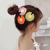 Knitted hairgrip, brand hair accessory, simple and elegant design