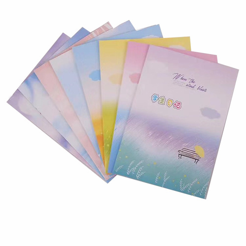 Huanmei Cartoon Workbook Soft Copy 32k Student Office Notebook Mathematics English Student Diary