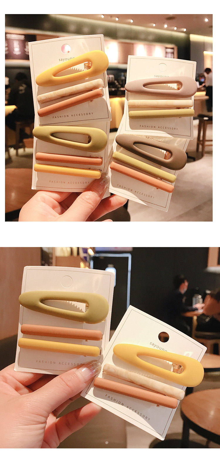 Korean New Fashion Simple Cheap Hairpin Set Yiwu Nihaojewelry Wholesale display picture 2