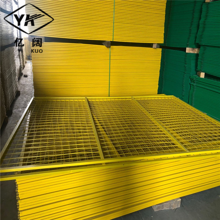 亿阔车间围挡防护栏仓库隔离栅 定制厂区车间移动铁丝网现货