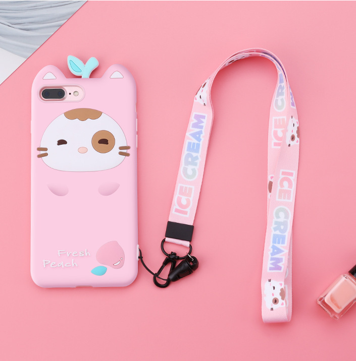 2019 new pattern mobile phone Lanyard Two-sided Polyester fiber Webbing washing have more cash than can be accounted for halter Removable Dual use Lanyard