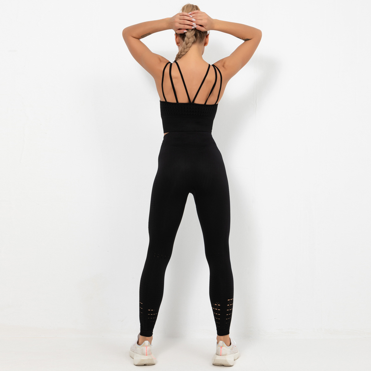 seamless knitted quick-drying sports yoga suits  NSLX12872