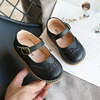 Children's small leather shoes soft soles 2022 spring new Korean girl Brock shoes, small princess princess shoes