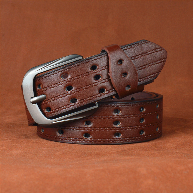 Classic Men's Pin Buckle Belt Simple And Versatile Business Style_voghion.com