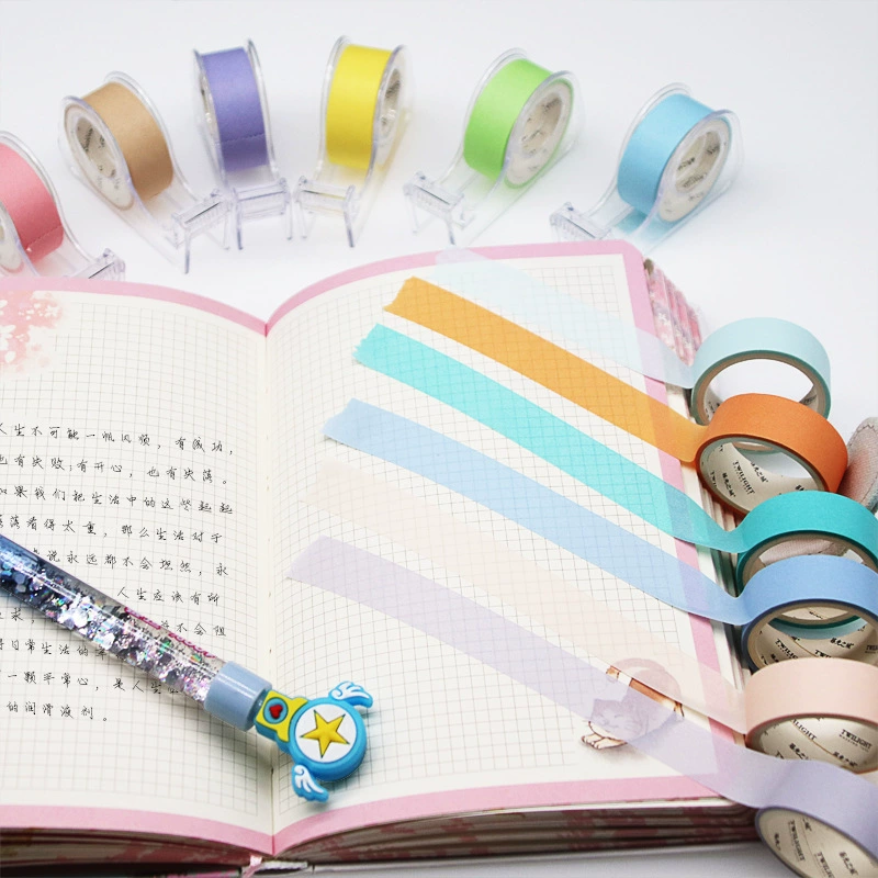 胶 纸 纸 讫 讫 讫 讫 set handbook decorative sticker cutter DIY macaron color gift sticker