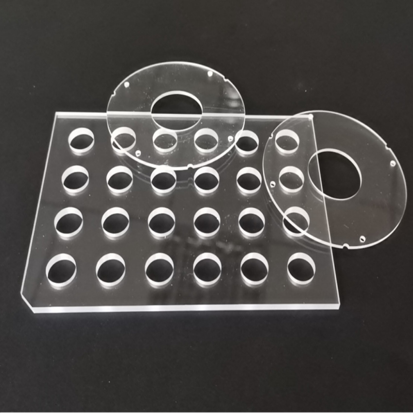 聚碳酸酯透明PC板雕刻 雕孔 打孔可用作垫片使用 PC热弯成型