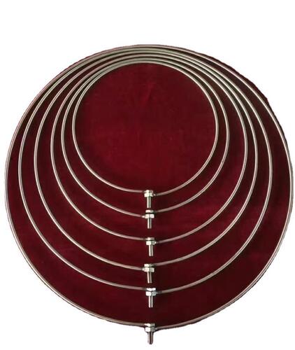 Stainless steel solid one-piece fishing net hoop and net head Fishing supplies net hoop solid net head