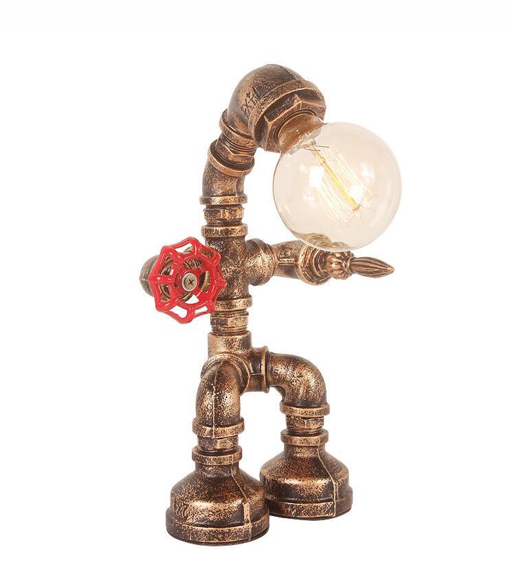 Creative LED retro coffee robot