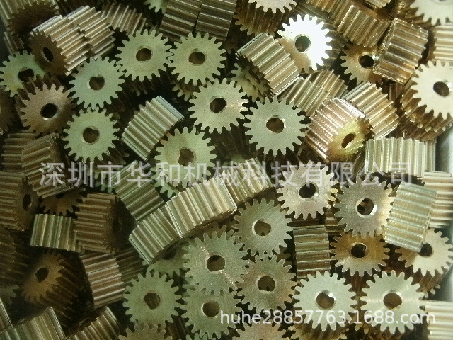 0.5模20齿D孔内孔3，内孔4齿轮铜平面金属齿轮马达电机配件