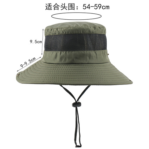 New unisex fisherman's hat sunshade sun protection hat for spring and summer outdoor travel, solid color breathable unisex fishing hat