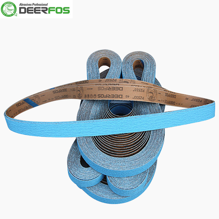 锆刚玉砂带2100*50韩国鹿牌PZ533 DEERFOS不锈钢合金属蓝砂砂带