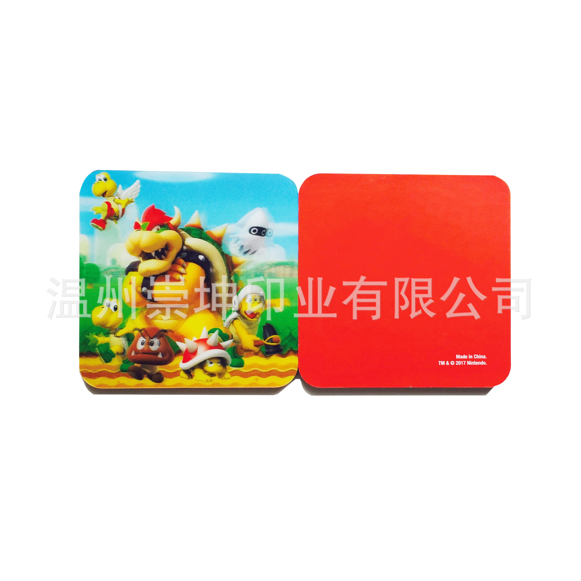高清立体变图杯垫 外贸促销3D密度板杯垫隔热小型桌垫