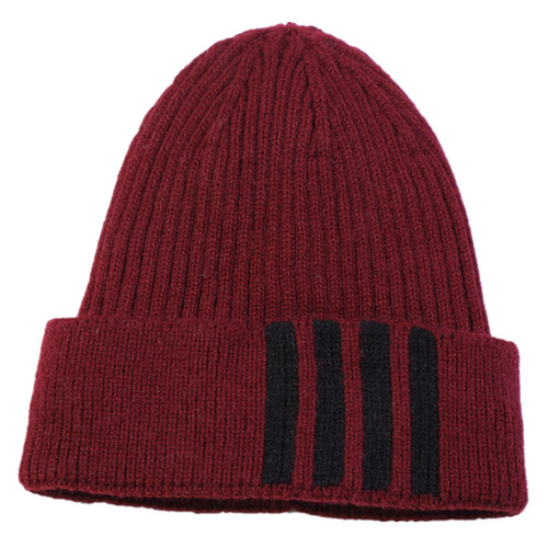 2020 Men's European and American New Warm Knitted Beanie Autumn and Winter Wool Yarn Warm Riding Ear Hat
