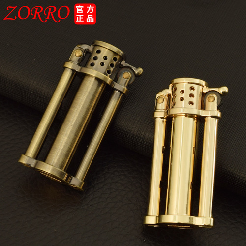 Zorro kerosene lighter 628 model retro creative old-fashioned grinding wheel men's gift lighter wholesale