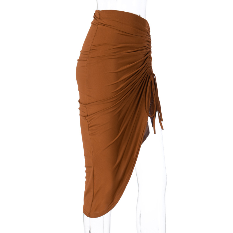 Slim Slimming Drawstring Skirt in Skirts