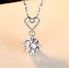 Necklace, chain for key bag , pendant for St. Valentine's Day, one carat, Birthday gift, wholesale