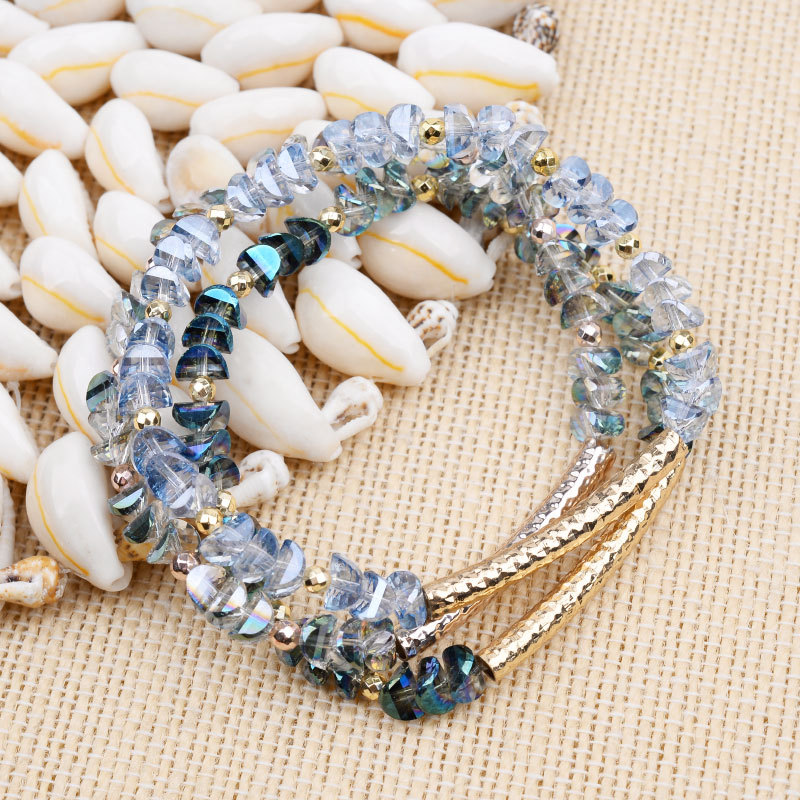 Geometric Pattern Simple Style Geometric Beaded Crystal Beaded Bracelets Wholesale